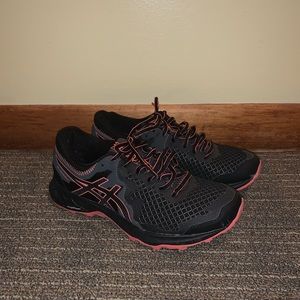ASICS Black/Pink Shoes